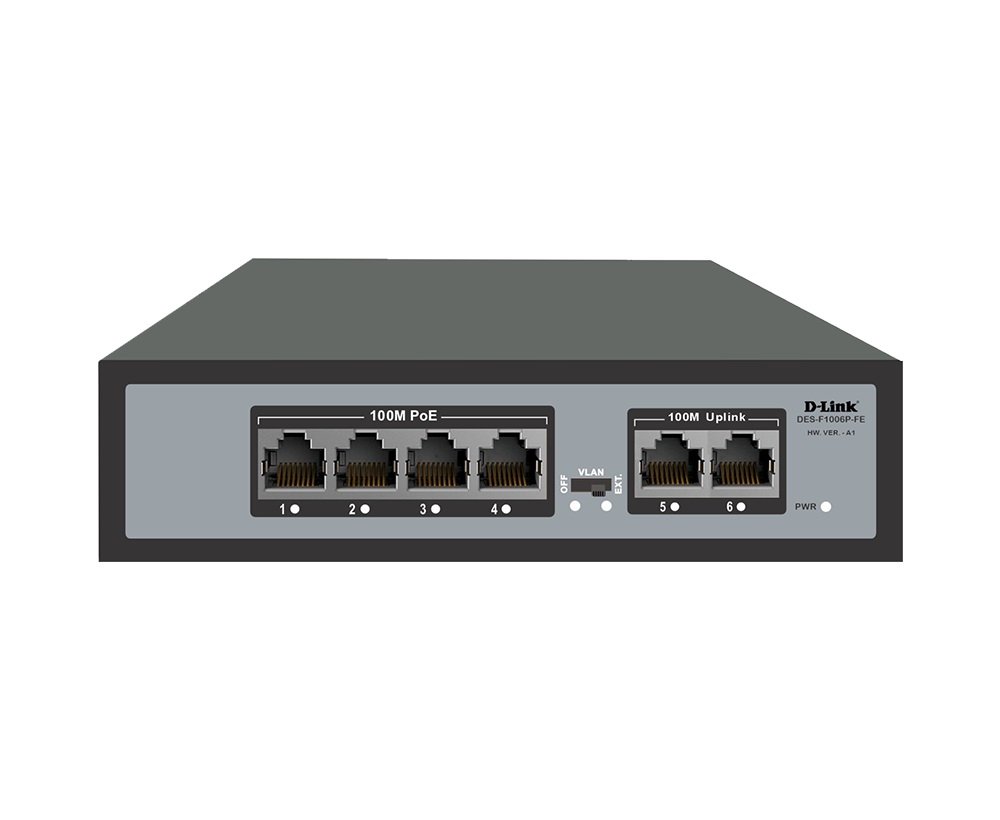 DLink-DES-F1006P-FE-4+2-Port-Switch(N)