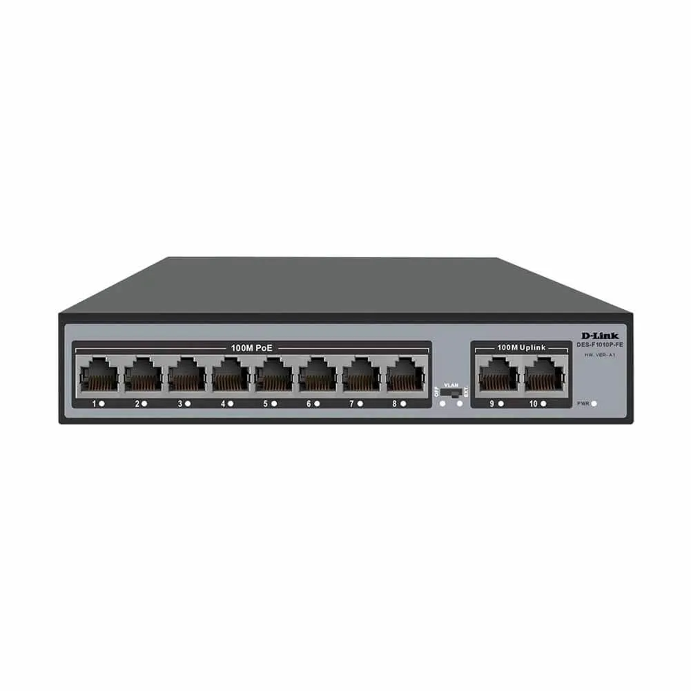 DLink DES-F1010P-FE 8+2 Port Switch Preview