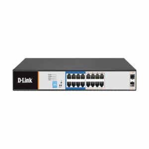 DLink DGS-F1018P-E 16 1000Mbps 250mPoE+2SFP Switch