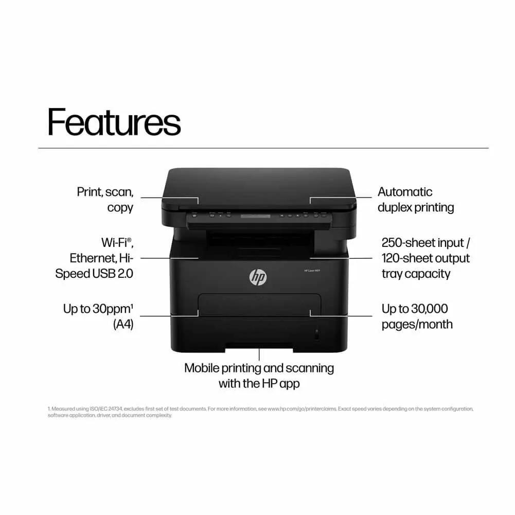 HP Laser MFP 323dnw Wireless Monochrome Printer A58WHA Preview-4