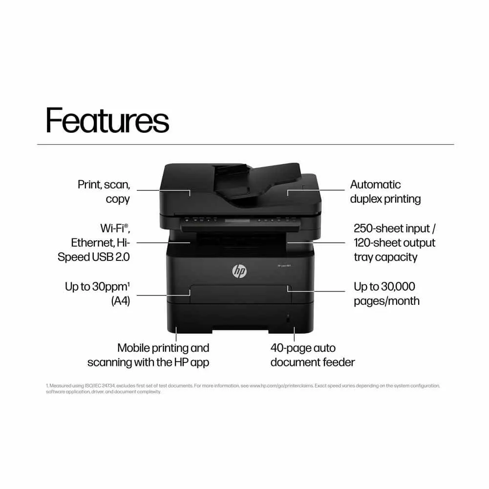 HP Laser MFP 323sdnw Wireless Monochrome Printer A58WKA Preview-5