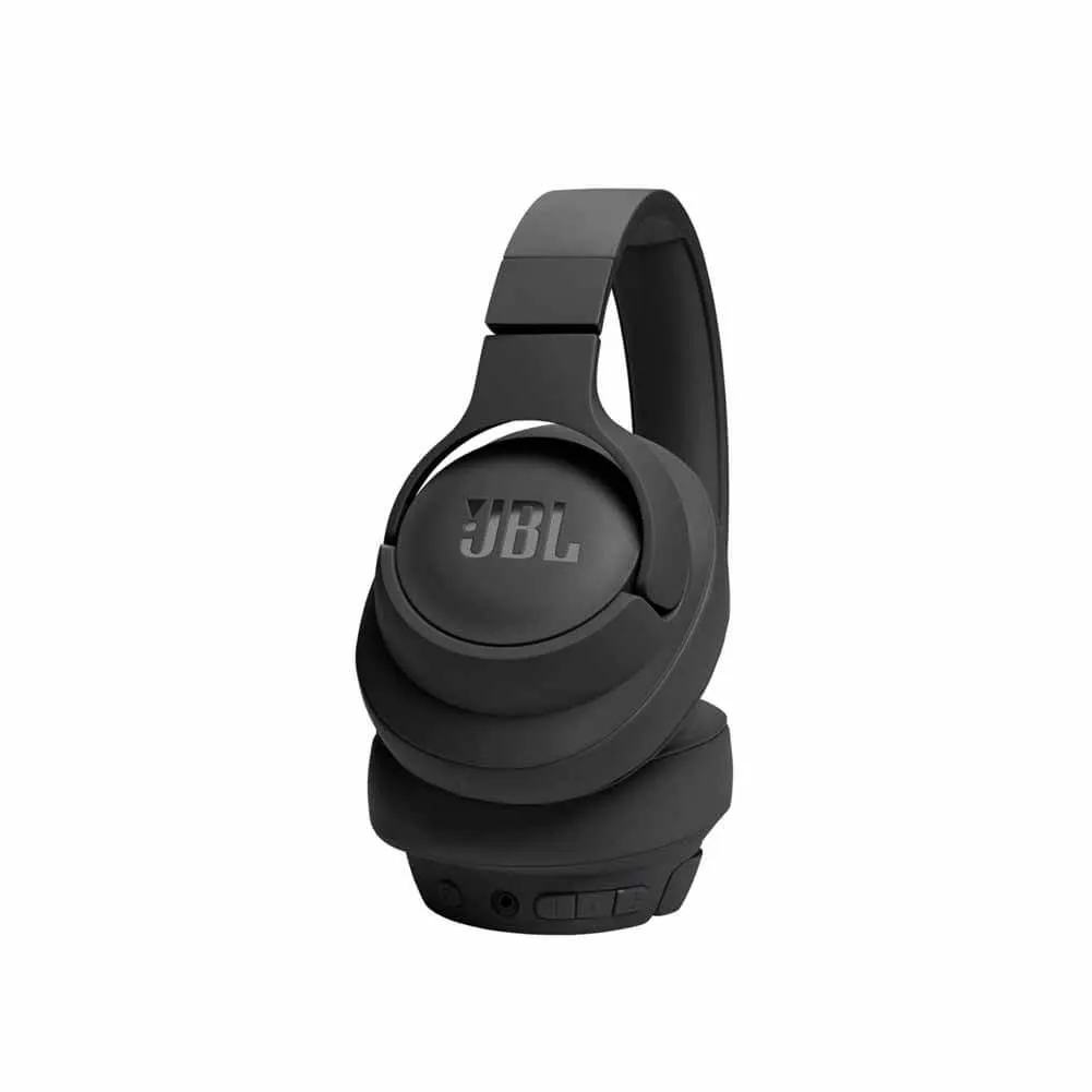 JBL T720 BT Black Wireless Over-Ear Headphones Vertical View