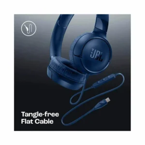 JBL Tune 520C Blue USB-C Wired Ear Headphone