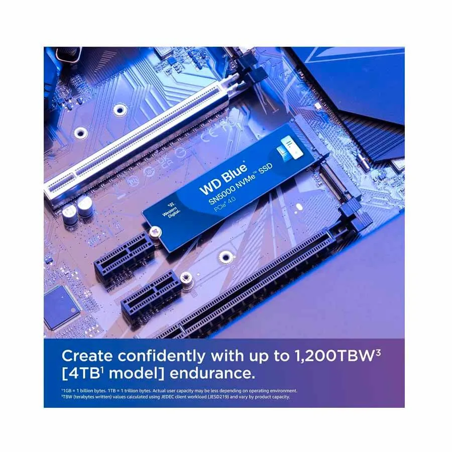 WD Blue SN5000 1TB NVMe SSD (WDS100T4B0E) – PCIe Gen4 M.2 2280 Preview-5