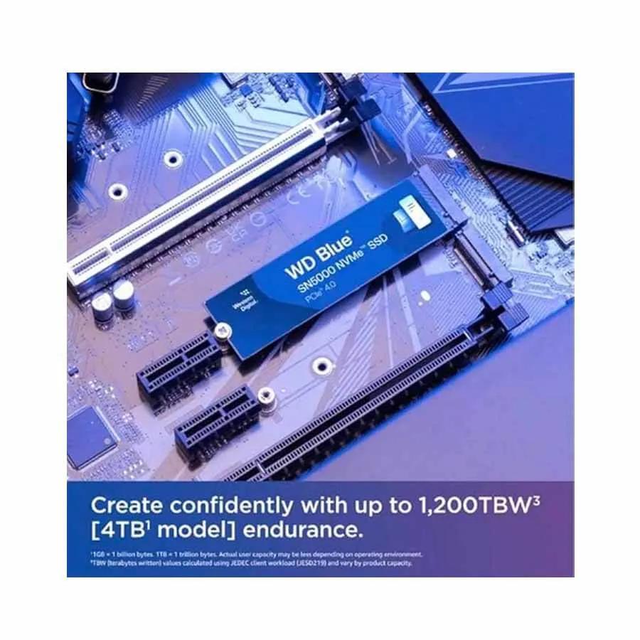 WD Blue SN5000 4TB NVMe PCIe Gen4 M.2 2280 Internal SSD WDS400T4B0E Preview-5