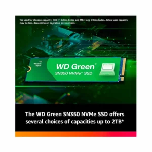 WD SN350 1TB NVMe M.2 SSD Green (WDS100T3G0C)