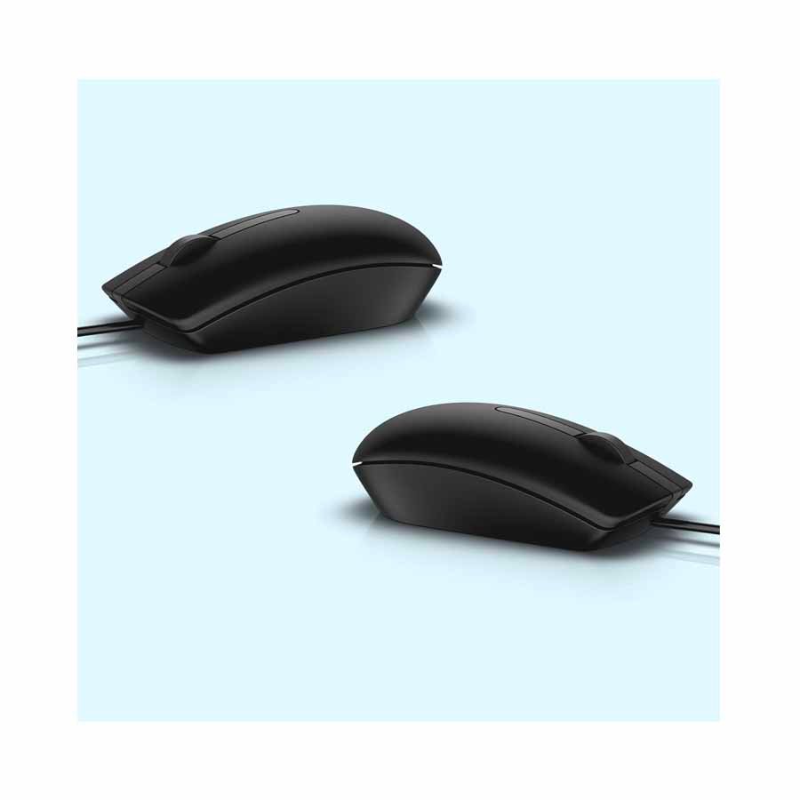 Dell MS116 Black Wired Optical USB Mouse with 1000 DPI for Laptop and PC Preview-3