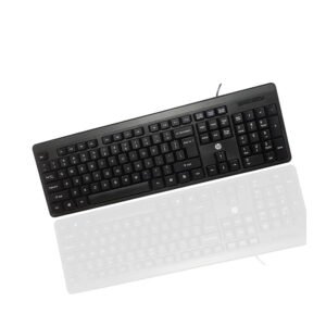 HP K100 Wired USB Standard Desktop Keyboard (Blue Black)