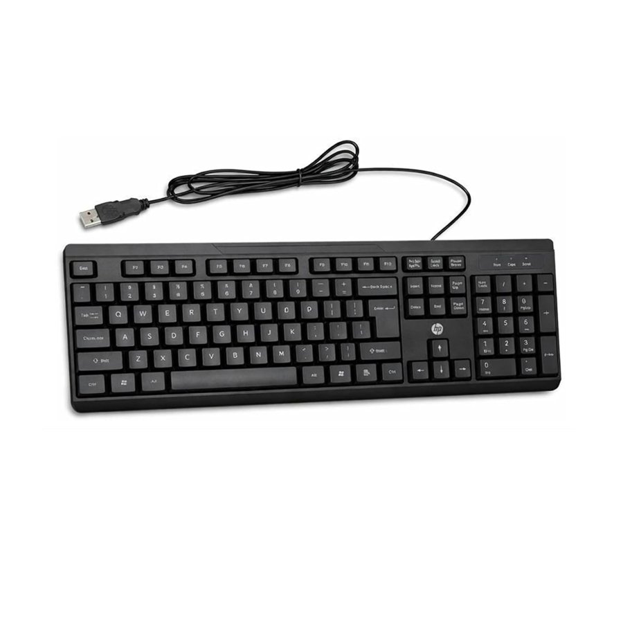 HP K125 Full-Size Black Wired USB Keyboard for Desktop and Laptop Preview