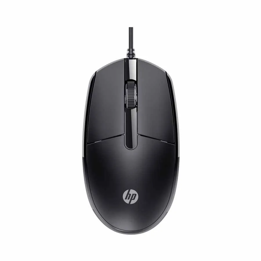 HP M10 G2 Black Wired Ambidextrous Optical Mouse with 1200 DPI USB 2.0 connection