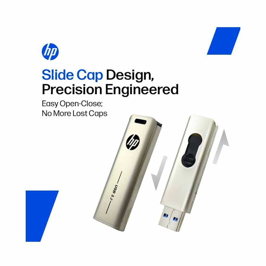 HP x796w 128GB USB 3.2 Metal Case Silver Pen Drive for Laptop and Desktop Preview-5