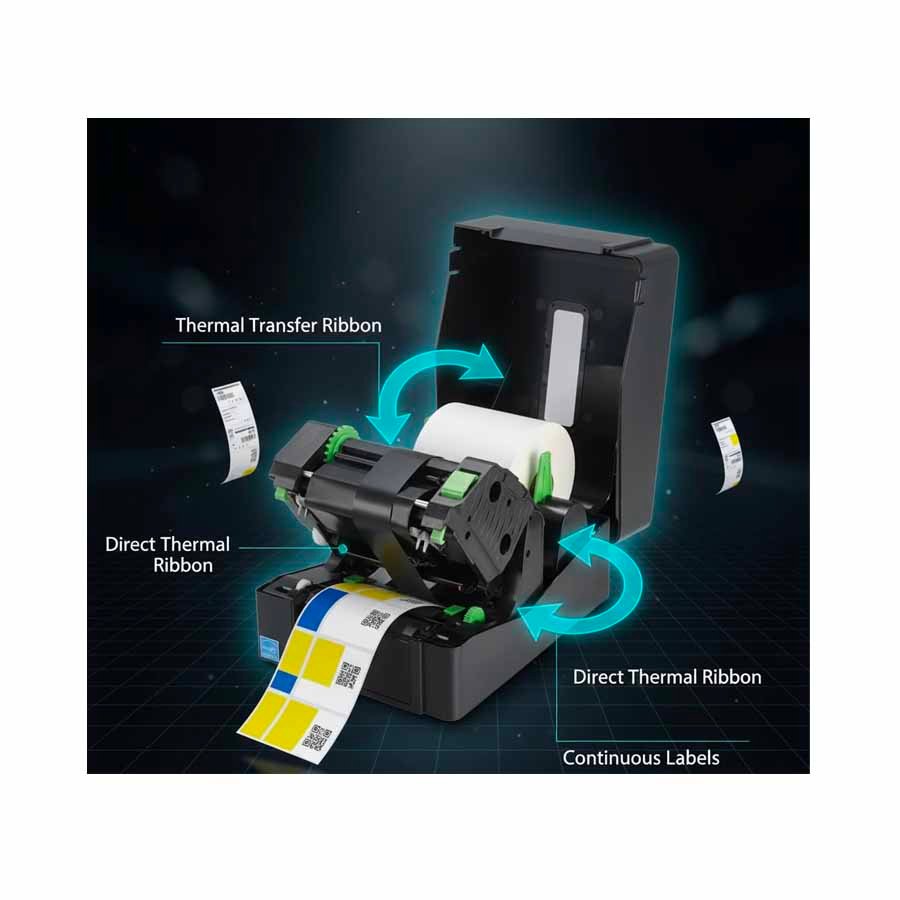 TSC TE244 Desktop Thermal Transfer Barcode Printer with USB Connectivity 203 DPI in Black Preview-2