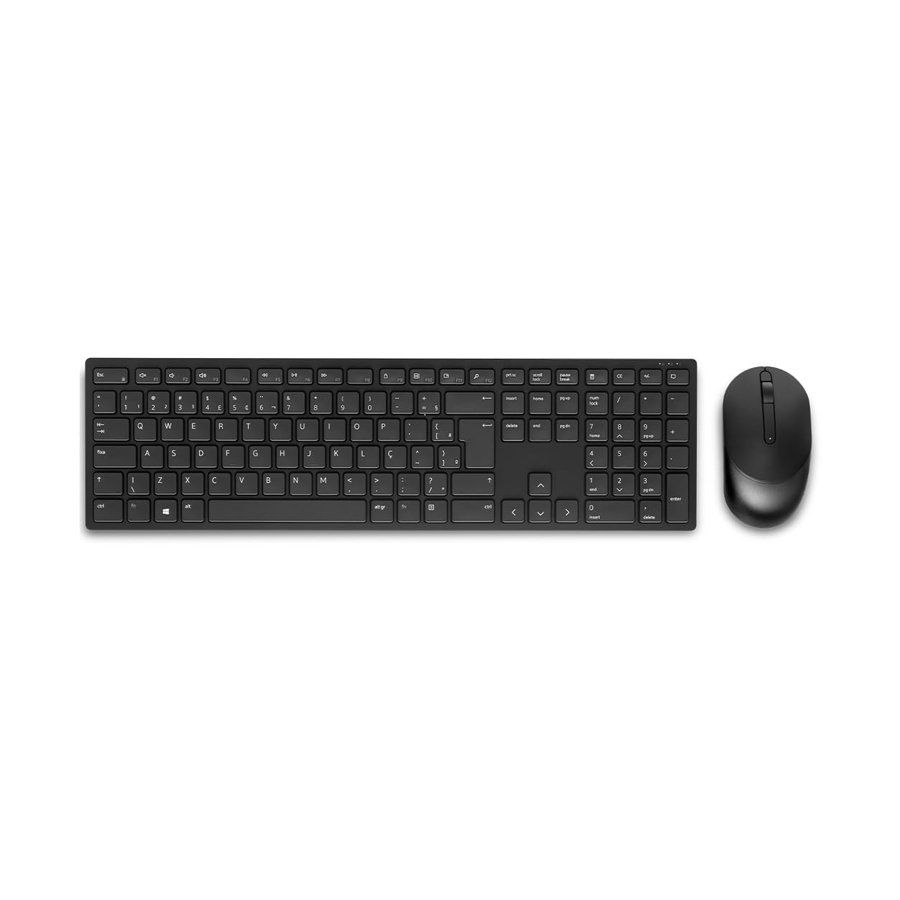 Dell Pro KM5221W Wireless Keyboard and Mouse Combo in Black for Desktop and Laptop