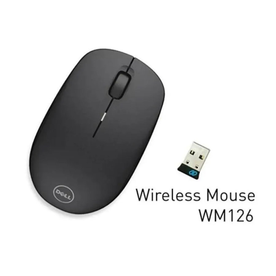 Dell WM126 Black Wireless Optical Mouse with USB Nano Receiver for PC and Laptop Preview-3