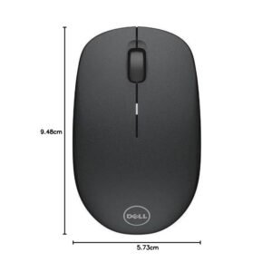 Dell WM126 Wireless Laptop Mouse with Nano Receiver (Black)