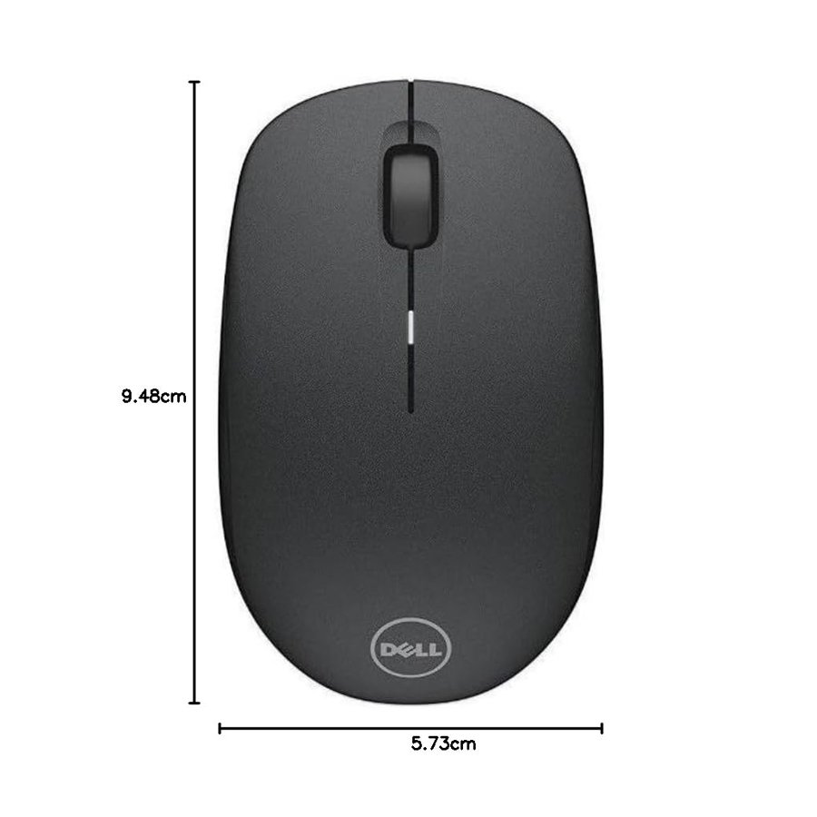 Dell WM126 Black Wireless Optical Mouse with USB Nano Receiver for PC and Laptop Preview-4