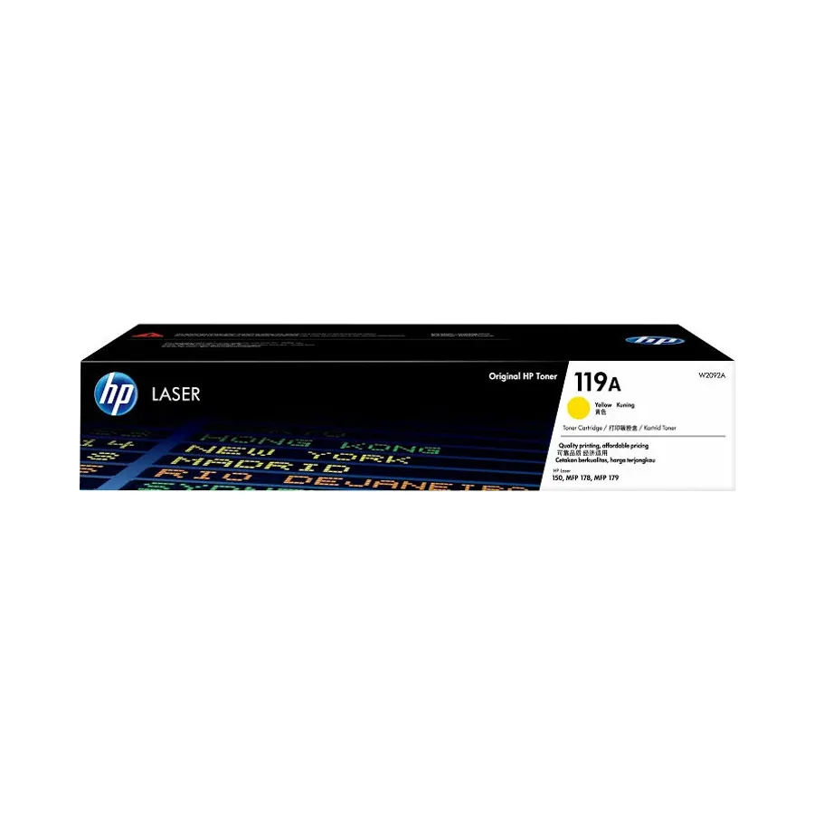HP 119A Yellow Original Laser Toner Cartridge (W2092A) for HP Color Laser Printers