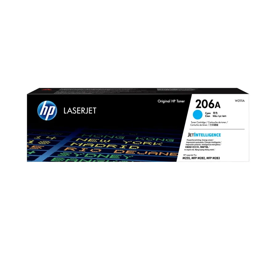 HP 206A Cyan Original LaserJet Toner Cartridge (W2111A) for HP Color LaserJet Pro Printers