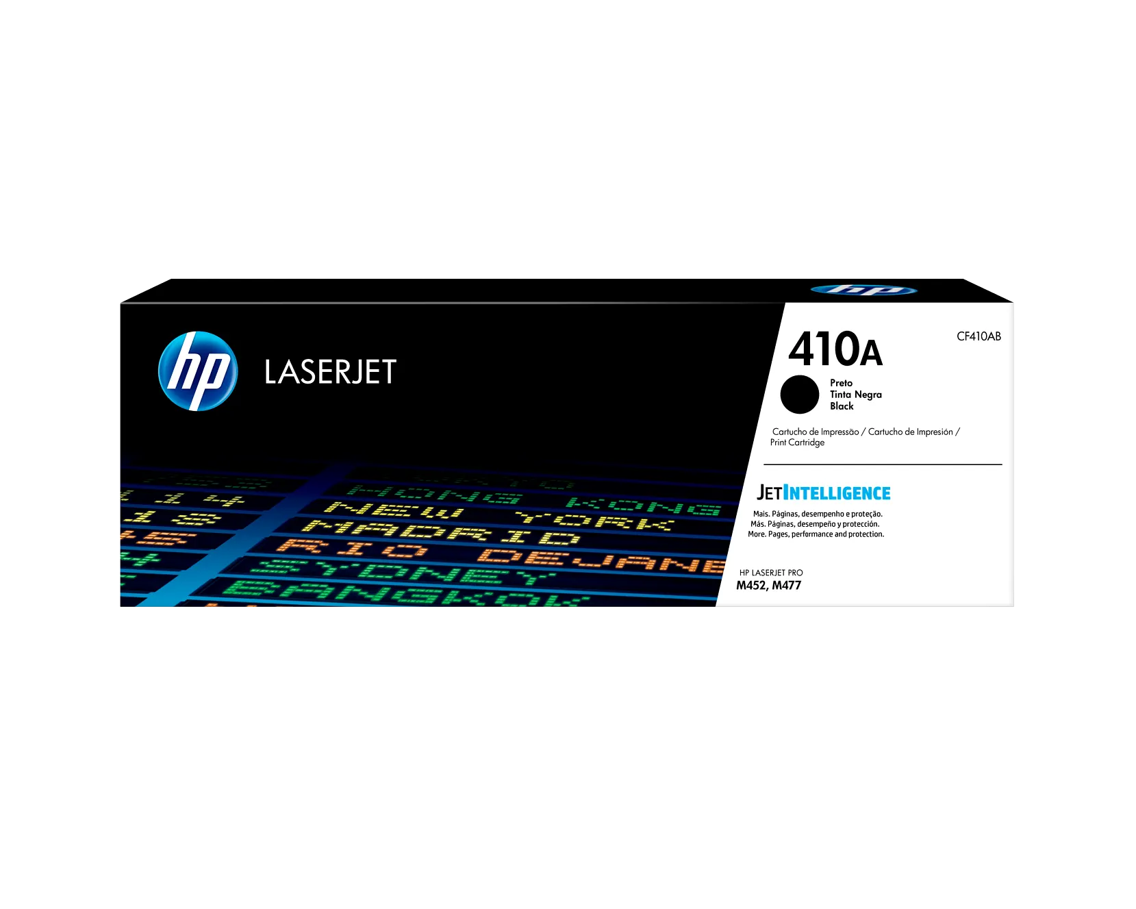 HP 410A Black Original LaserJet Toner Cartridge (CF410A) for HP Color LaserJet Pro Printers