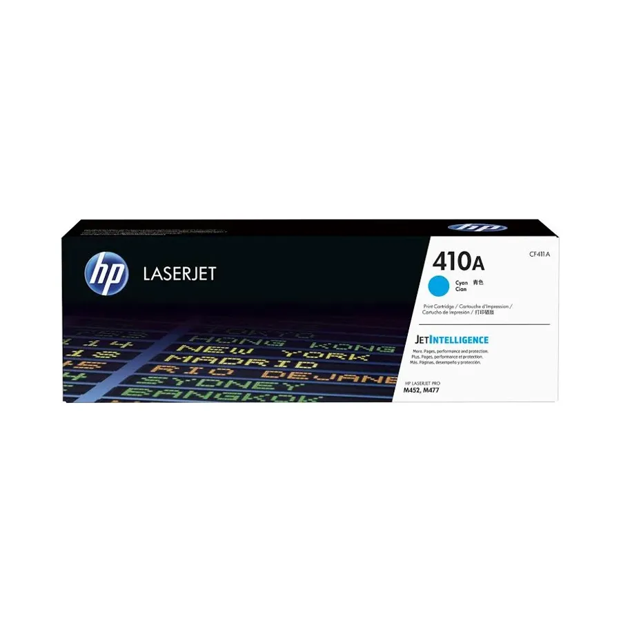 HP 410A Cyan Original LaserJet Toner Cartridge (CF411A) for HP Color LaserJet Pro Printers