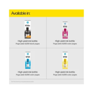 HP GT52 70-ML Cyan Original Ink Bottle (M0H54AA)