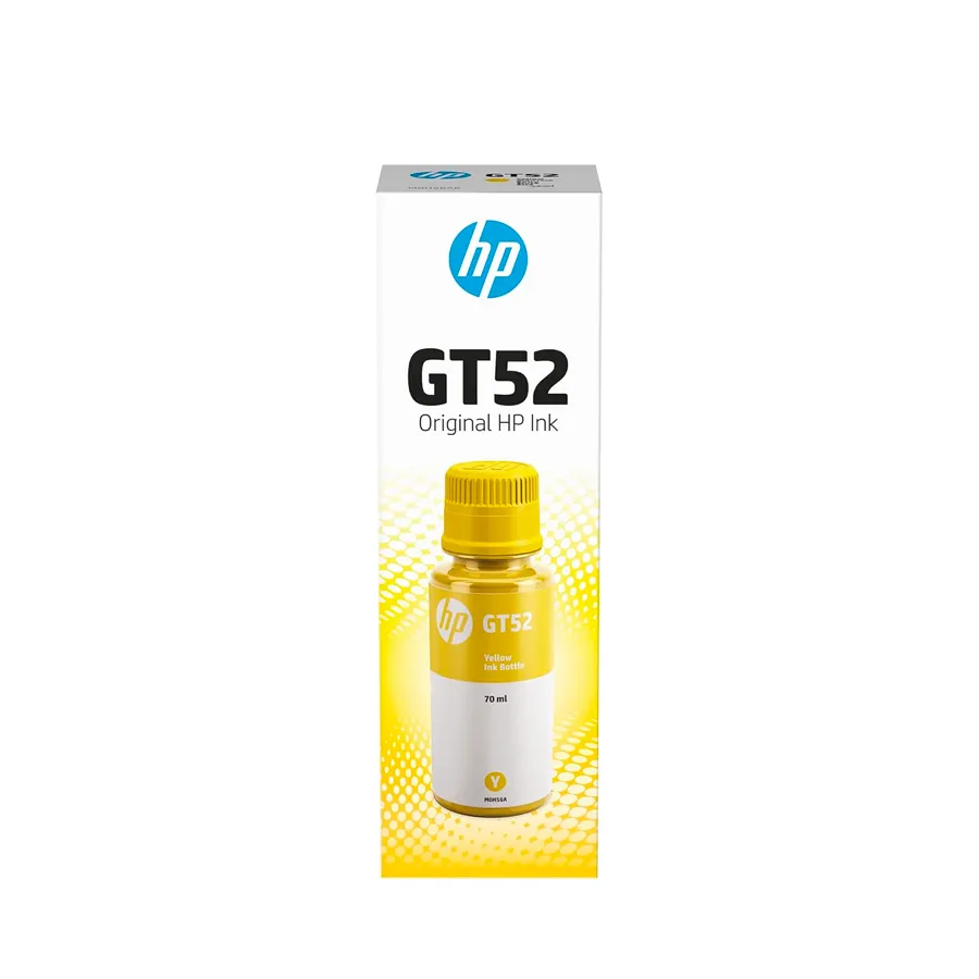 HP GT52 70-ML Yellow Original Ink Bottle (M0H56AA) for HP Smart Tank and Ink Tank Printers