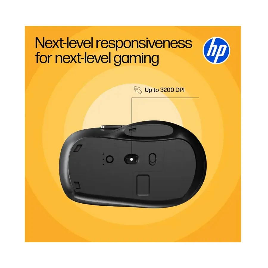 HP M290 Black Wireless Optical Mouse with 2.4GHz USB Receiver for PC and Laptop Preview-4
