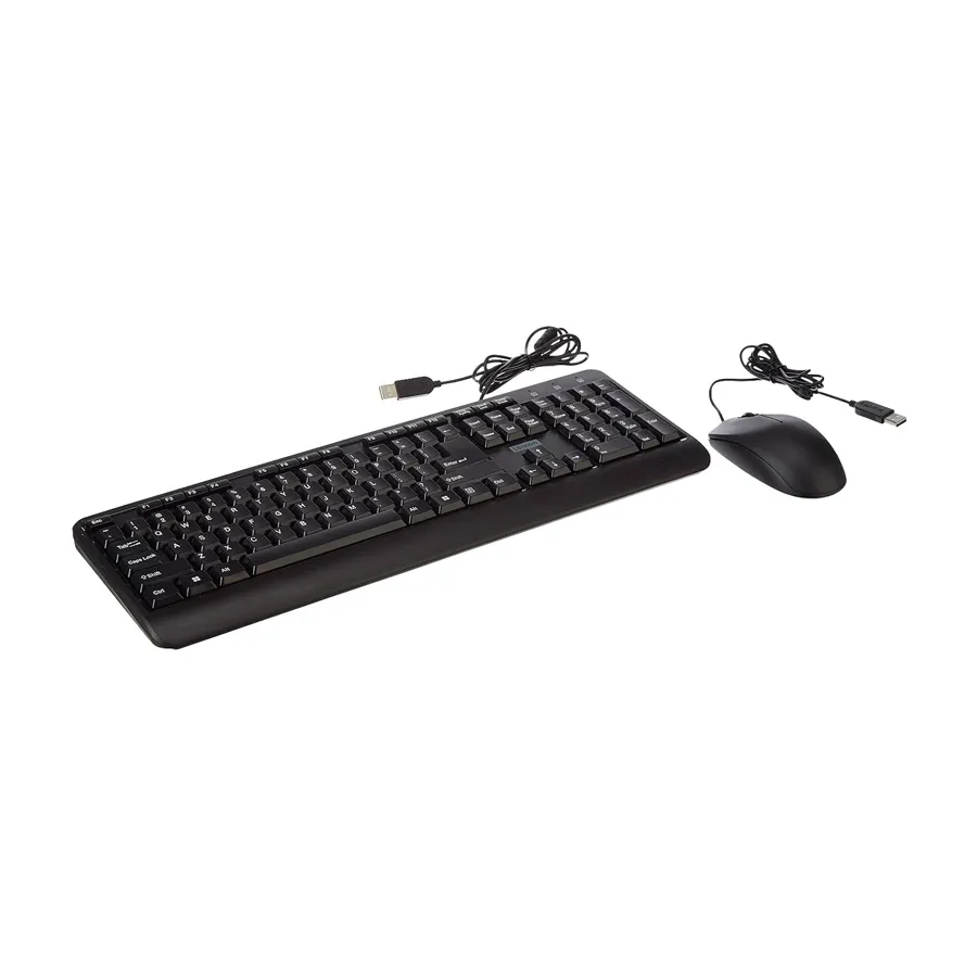 Lenovo 160 Black Wired USB Full Size Keyboard and 1600 DPI Optical Mouse Combo Preview-3