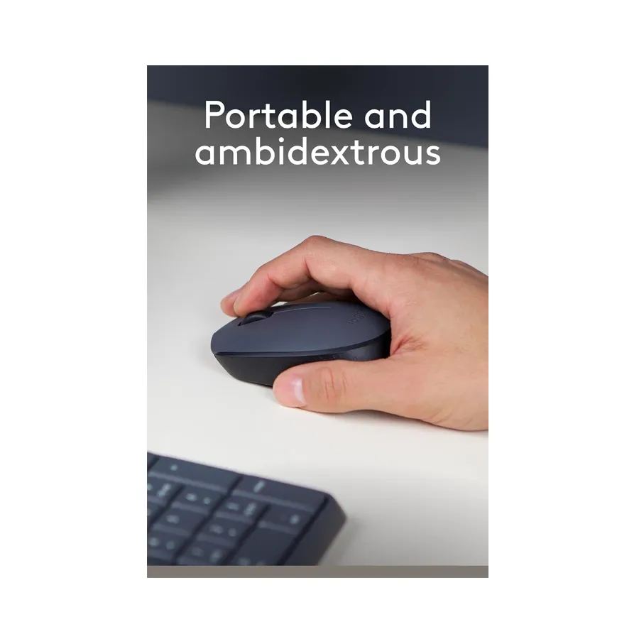 Logitech M170 Ambidextrous Wireless Optical Mouse in Grey and Black with USB Receiver preview-3